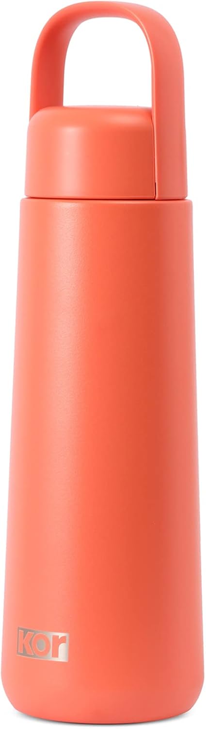 KOR Melrose 27oz Double Wall Insulated Water Bottle - Keeps Beverages Hot for 12hrs, Cold for 24hrs - Stainless Steel Design - Contoured Perfect Spout for Drinking