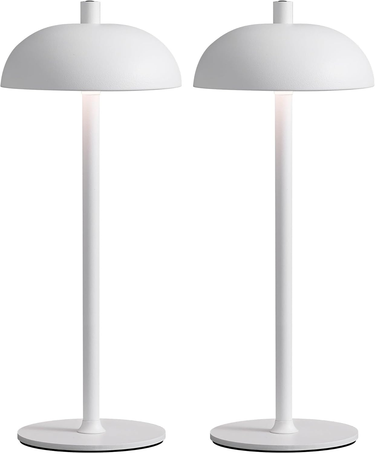 12-inch Cordless Portable Metal LED Table Lamp 2-Pack, 3-Color Rechargeable, for Bedroom, Outdoor, Dining Room, Bedside Suitable for bedrooms, Living Rooms, Offices, Book(Green (2 Pack))