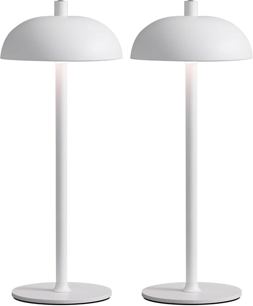 12-inch Cordless Portable Metal LED Table Lamp 2-Pack, 3-Color Rechargeable, for Bedroom, Outdoor, Dining Room, Bedside Suitable for bedrooms, Living Rooms, Offices, Book(Green (2 Pack))