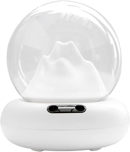 Innovative Cold Air Humidifier Mountain Peak Air Humidifiers USB 2L Essential Oil Diffuser Aromatherapy Humidifiers Dual Mode Light for Home,USB Plug In Type