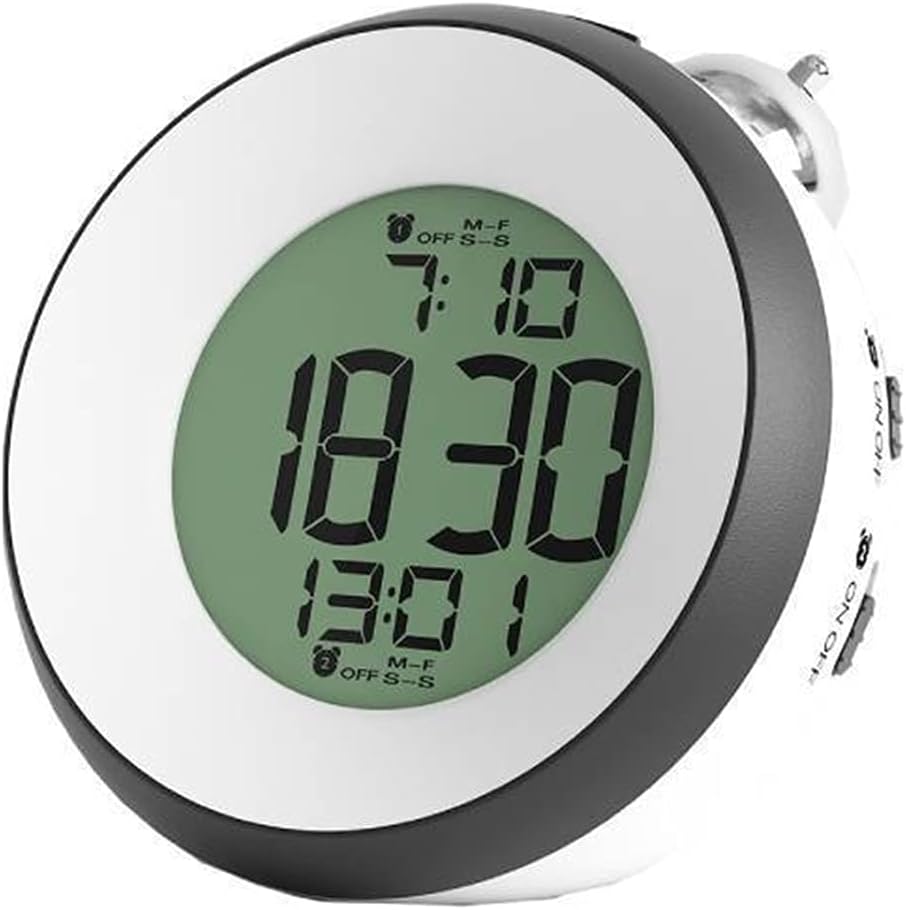 Digital Alarm Clock New Creative Simple LED LED Electronic Alarm Luminous Smart Compact Multifunctional Round Alarm Clock Table Clock Alarm Clock Alarm Clock (Color : C)