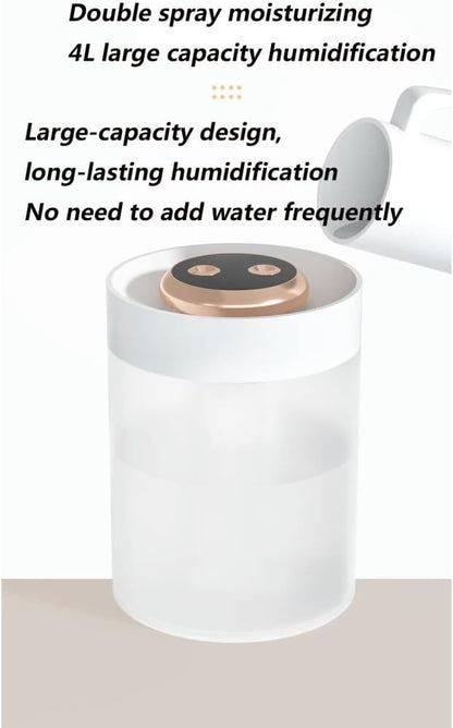 Grafken Humidifier USB Office Desktop Indoor Air Atomization 330ML Humidifier Household Children's Room Soft Light Night Light Silent Large Spray Humidifier