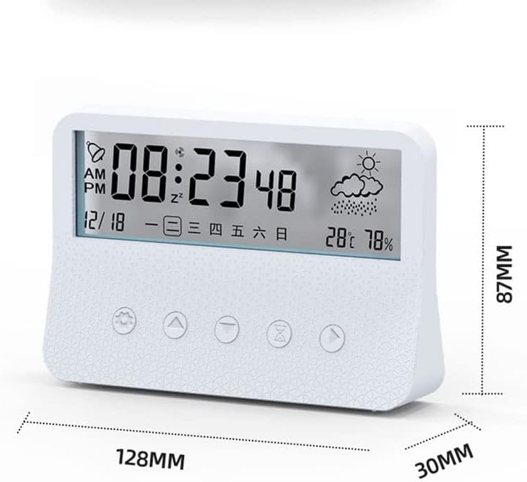 Alarm Clock Digital Clock clockCreative Luminous Digital Alarm Clock, Silent Smart LCD Electronic Snooze Clock(Color:a)
