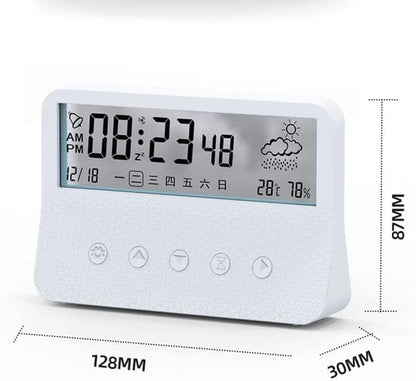Alarm Clock Digital Clock clockCreative Luminous Digital Alarm Clock, Silent Smart LCD Electronic Snooze Clock(Color:a)