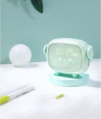 Digital Alarm Clock The New Multifunction Smart Alarm Clock for Students to Use the Cute Artifact Luminous Electronic Alarm Clock for Children Alarm Clock (Color : C)
