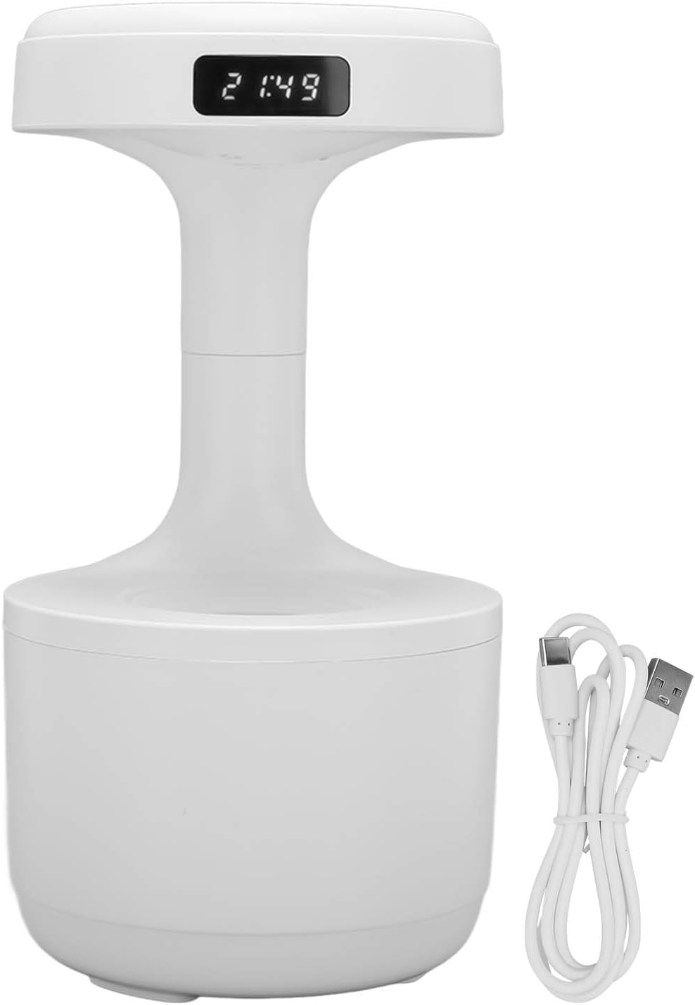 Humidifier for Antigravity Home Desktop Office Bedroom Usb for Mute with for Waterdrop for Backflow Humidifying Desktop Whole House Humidifiers (White)