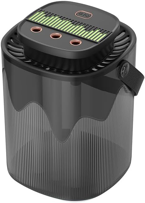 Home Humidifiers,3L Smart Spray Humidifier with 4 Mode Control USB Charged, Night Light Lighting, No Sound Quiet,Automatic Power-off Without Water for Home,Bedroom, Office