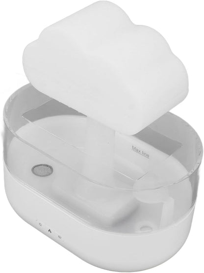 Cloud Humidifier USB 7 Colors LED Lights 200ml Effective Dryness Relief Raindrop Aromatherapy Diffuser for Bedroom Living Room Office Cloud Diffuser Raindrop Humidifier