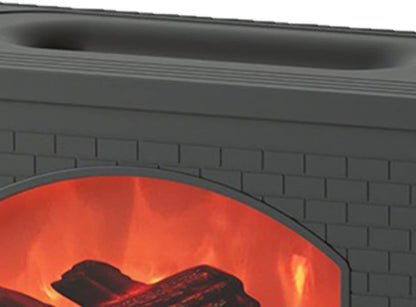 EVTSCAN Cool Mist Humidifier - 270ml Simulated Fireplace Design Air Aroma Diffuser Humidifier, Power Off Protection Fire Diffuser for Home(White)