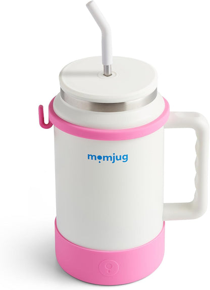 Hydration Water Bottle for Moms 50oz (Without Indicator, White)