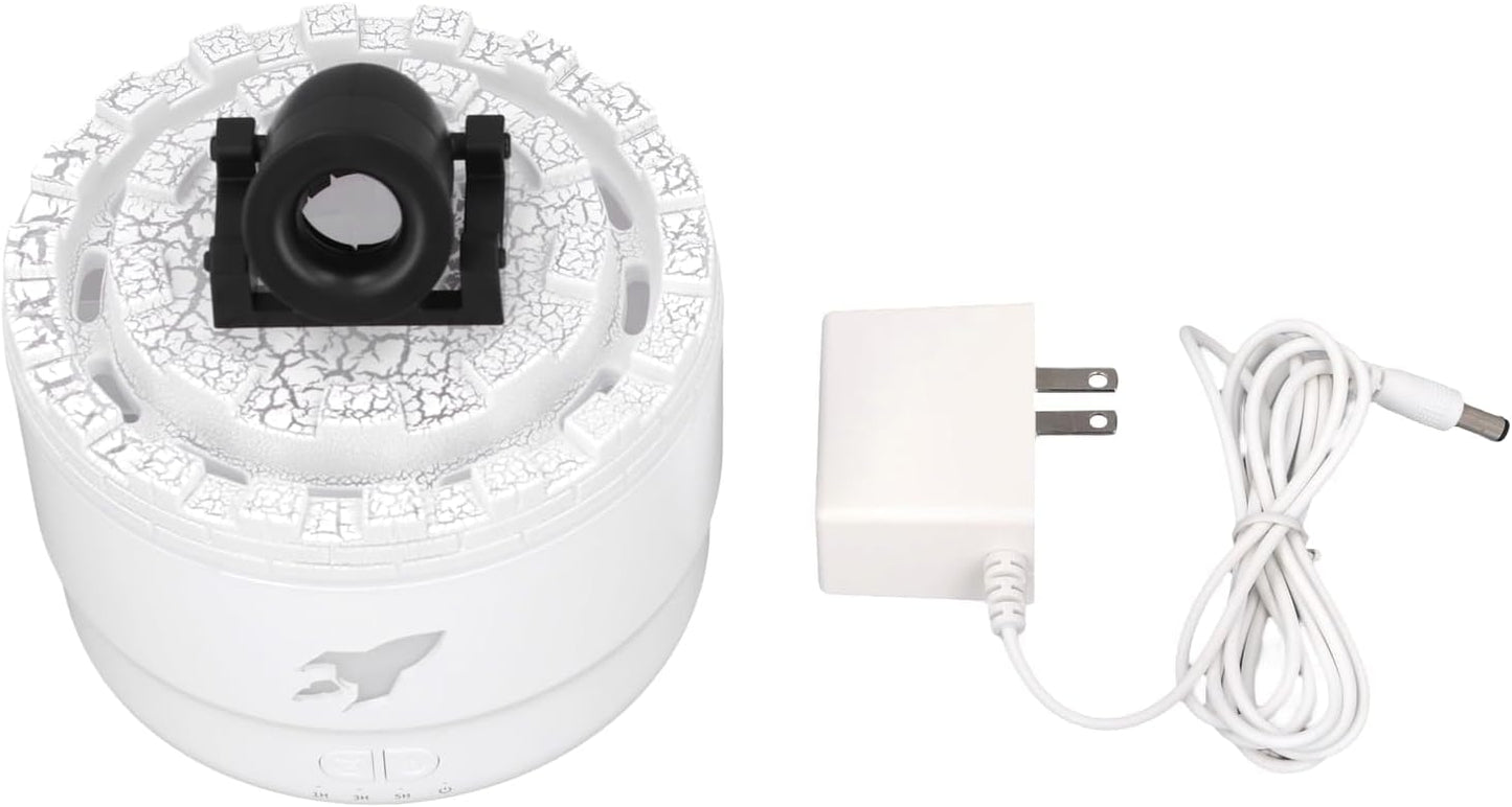 Essential Oil Diffuser Humidifier 200ml Quiet Volcano Cool Mist Humidifier Aromatherapy Diffuser with 7 Colors Light for Bedroom Office (Black)