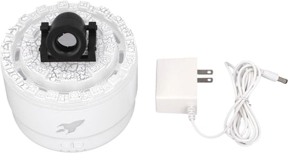 Essential Oil Diffuser Humidifier 200ml Quiet Volcano Cool Mist Humidifier Aromatherapy Diffuser with 7 Colors Light for Bedroom Office (Black)