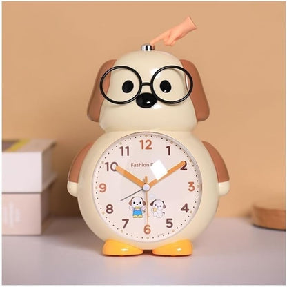 Alarm Clock, Alarm Clock Student Special Wake Up Artifact Boys Girls Cartoon Clock Smart Clock(Brown)