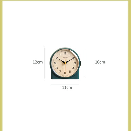 Alarm Clock 4 inch Super Silent Non Ticking Small Clock with Night Light, Battery Operated, Snooze and Light Functions, for Living Room, Bedroom, Bedside, Desk, Gift Clock Smart Alarm Clock (Color :