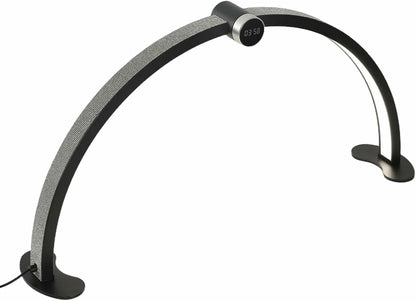 48W Foldable Nail Arch Light, Half Moon Light for Nail Desk - 3 Modes 3000-6000K Stepless Table Lamp with Smart Display LED Half Moon Lamp - for Lash Extension/Tattoo..