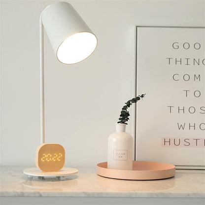 Alarm Clock,Clock for Bedroom, Digital Alarm Clock Timer, Magnetic LED Smart Sensor Cute Alarm Clock, Desk Bedroom Kitchen Gifts Digital Clock (Color : C) (C)