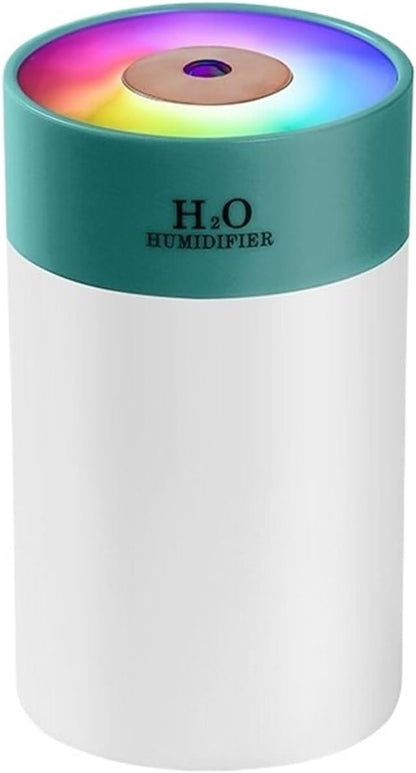 Humidifier, Luminous Humidifier Household Desktop Small Water Supplement Spray Air Humidification Usb Car Portable Night Light 260ml,for Bedroom(Green)