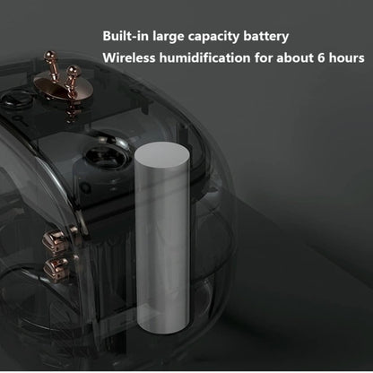 Grafken Cute Retro Humidifier, Creative TV Humidifier, Mini Spray, USB Portable, Home Bedroom Creative Water Meter Cute Dormitory Desktop (Color : White)