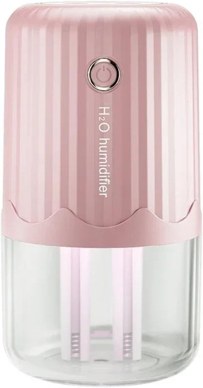 Humidifier, Usb Double Spray Large Capacity Humidifier Office Desktop Home Quiet Night Light Incense Machine,Humidifiers For Bedroom(White)