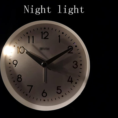 VSULZVNU Alarm Clock 4.5 Inch Alarm Clock for Heavy Sleepers Silent Non-Ticking Alarm Clock with Backlight Battery Operated, Loud Alarm Clock for Bedroom Bedside Smart Alarm Clock (Color : Brass)