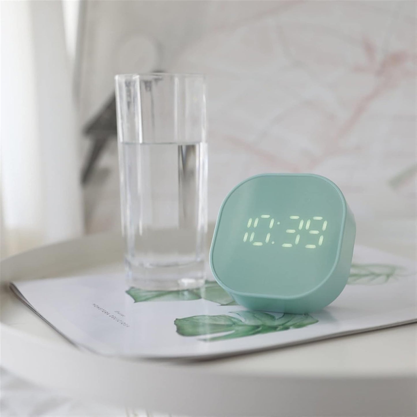 Alarm Clock,Clock for Bedroom, Digital Alarm Clock Timer, Magnetic LED Smart Sensor Cute Alarm Clock, Desk Bedroom Kitchen Gifts Digital Clock (Color : C) (A)