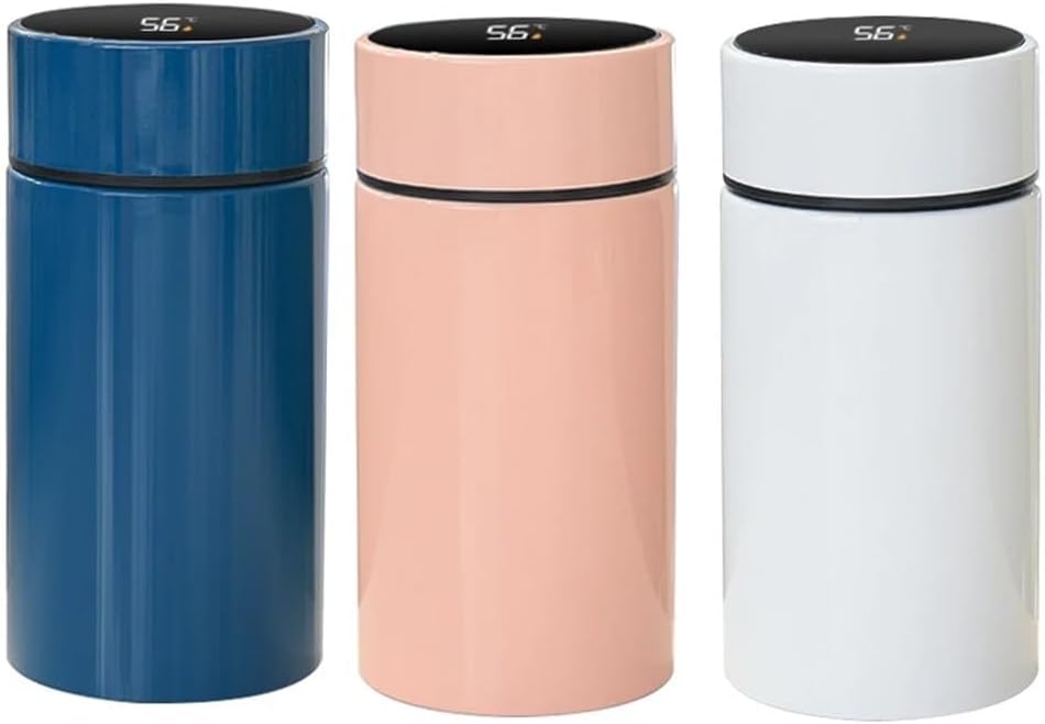 Smart Thermos Water Bottle Intelligent Temperature Display Stainless Steel Vacuum Flasks Thermoses with Filter Tee Cup(D)