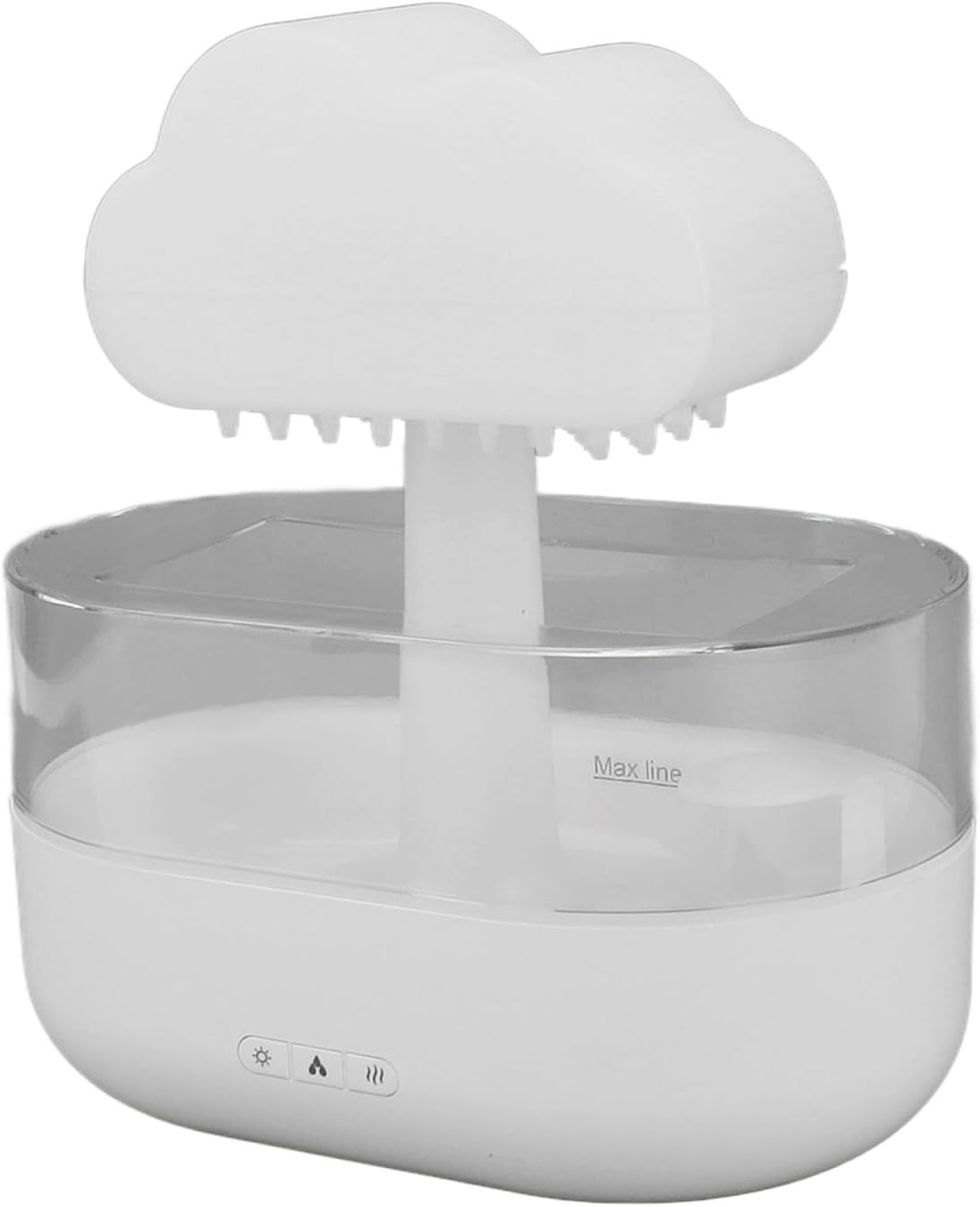 Cloud Humidifier USB 7 Colors LED Lights 200ml Effective Dryness Relief Raindrop Aromatherapy Diffuser for Bedroom Living Room Office Cloud Diffuser Raindrop Humidifier