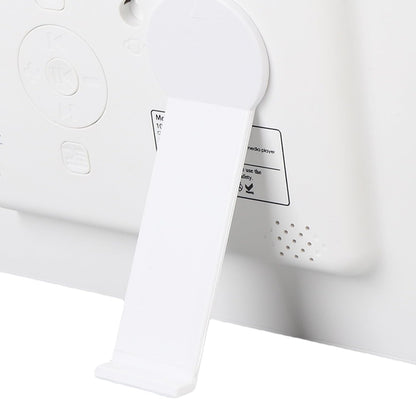 Digital Alarm Clock, 10 Inch Smart Clock with Day and Date Large Display Calendar for Bedroom with 12 Alarm Reminders Auto Dimming Image and Video Playback Function Wall Table