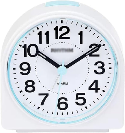 Alarm Clock Beside ﻿ Small Silent Alarm Clock with Night Light, Battery Operated, Desk Clock for Bedroom and Home Decoration Smart Alarm Clock(Blue)