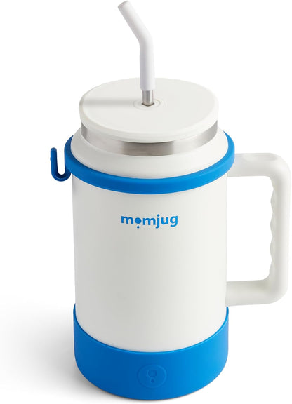 Hydration Water Bottle for Moms 50oz (Without Indicator, White)