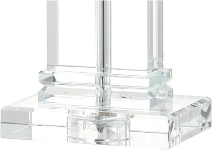 JONATHAN Y JYL5035A Ophelia 23.5" Crystal LED Table Lamp Contemporary Transitional Bedside Desk Nightstand Lamp for Bedroom Living Room Office College Bookcase LED Bulb Included, Clear
