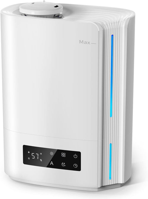 BREEZOME 6L Humidifiers for Bedroom Large Room, Ultrasonic Top Fill Cool Mist Humidifier & Essential Oil Diffuser with Smart Humidistat Control, Last up to 60 Hours, Ideal for Plants, Baby Nursery