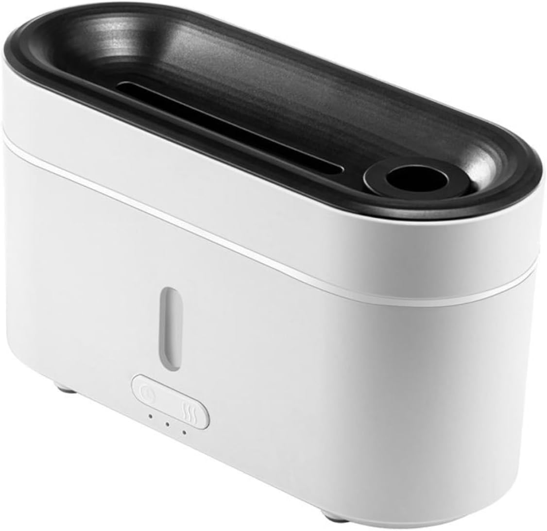 Flame Aroma Diffuser,Humidifiers And Air Purifiers,Simulated Flame, 2 Color Lights, 3 Timings, Jellyfish Steam, Silent Humidification For Baby Bedroom Plant Office Yoga