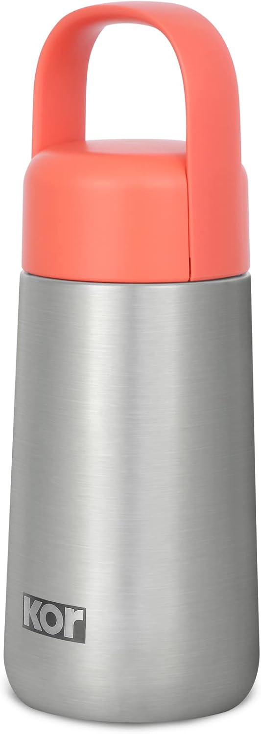 KOR Melrose 27oz Double Wall Insulated Water Bottle - Keeps Beverages Hot for 12hrs, Cold for 24hrs - Stainless Steel Design - Contoured Perfect Spout for Drinking