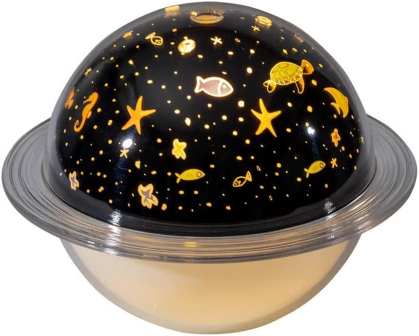 Grafken Cute Humidifier, Creative Colorful Atmosphere Night Light with Projection Function, Small Portable Home Office, Children's Car Air Atomizer (Color : C)