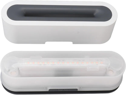 200ml Flame Humidifier with Simulated Flame, Colorful Light, Quiet Operation for Home Office (US Plug)(White)