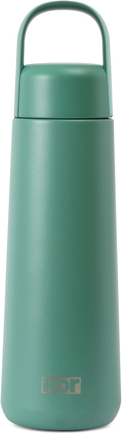 KOR Melrose 27oz Double Wall Insulated Water Bottle - Keeps Beverages Hot for 12hrs, Cold for 24hrs - Stainless Steel Design - Contoured Perfect Spout for Drinking