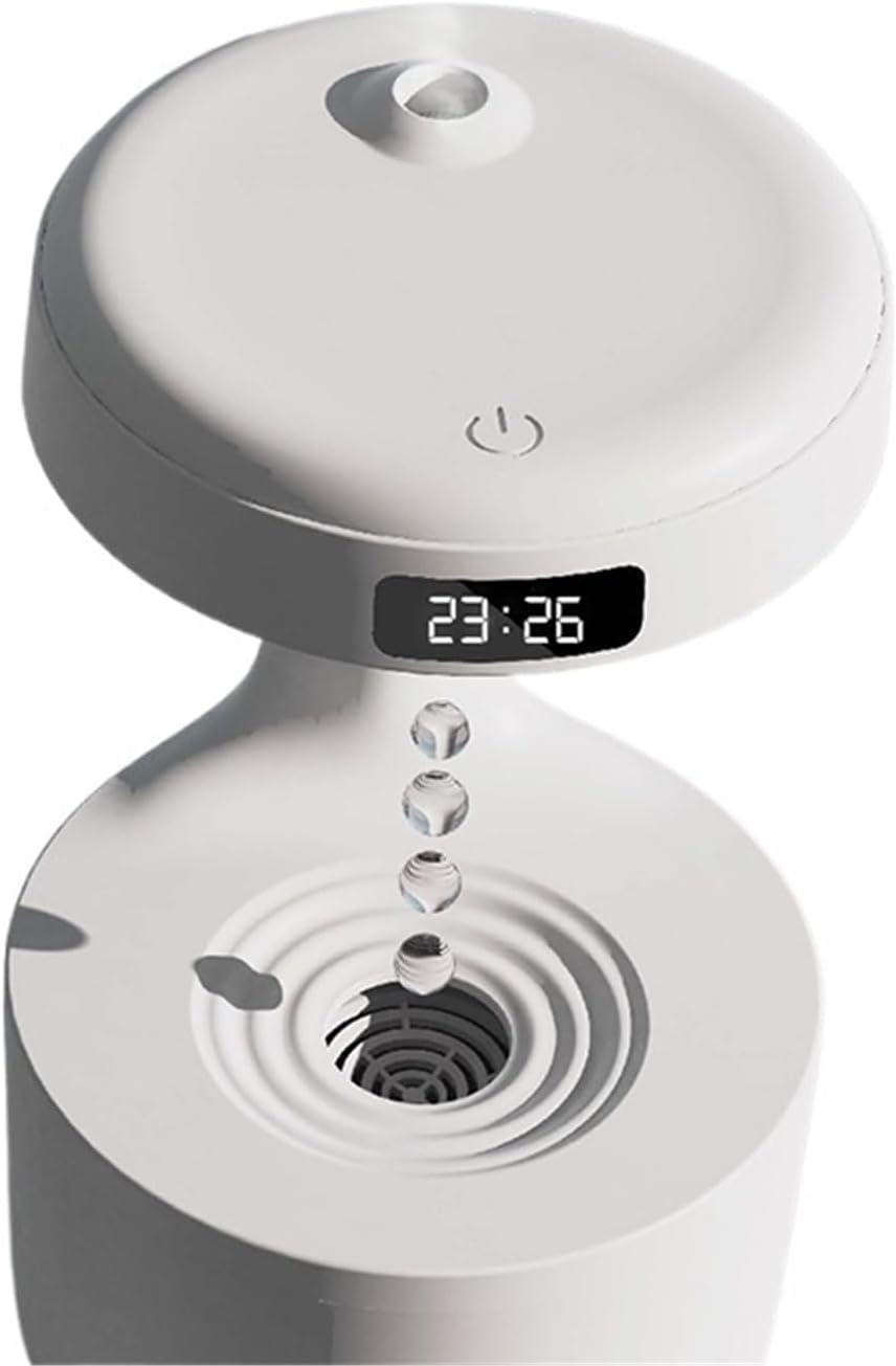 Humidifiers, Anti-Gravity Humidifier Desktop Mute Large Capacity Small Household Air Humidifier Bedroom Air Purification Fog,for Bedroom(White)