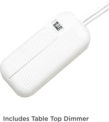 360 Lighting Justin Modern Accent 3-Way Table Lamps 18" High Set of 2 with USB Charging Port and Table Top Dimmers Silver Metal White Fabric Empire Shade for Bedroom House Bedside Home