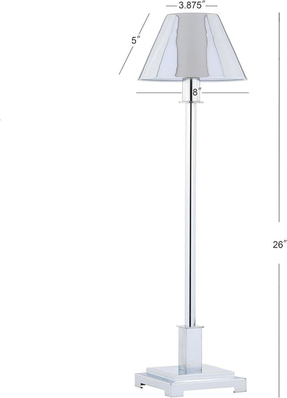 26 Inch Metal Shade LED Table Lamp, Modern Nightstand Lamp for Bedroom Living Room Office Bookcase, with LED Bulb Suitable for bedrooms, Living Rooms, Offices, Book(Brushed Brass Gold)