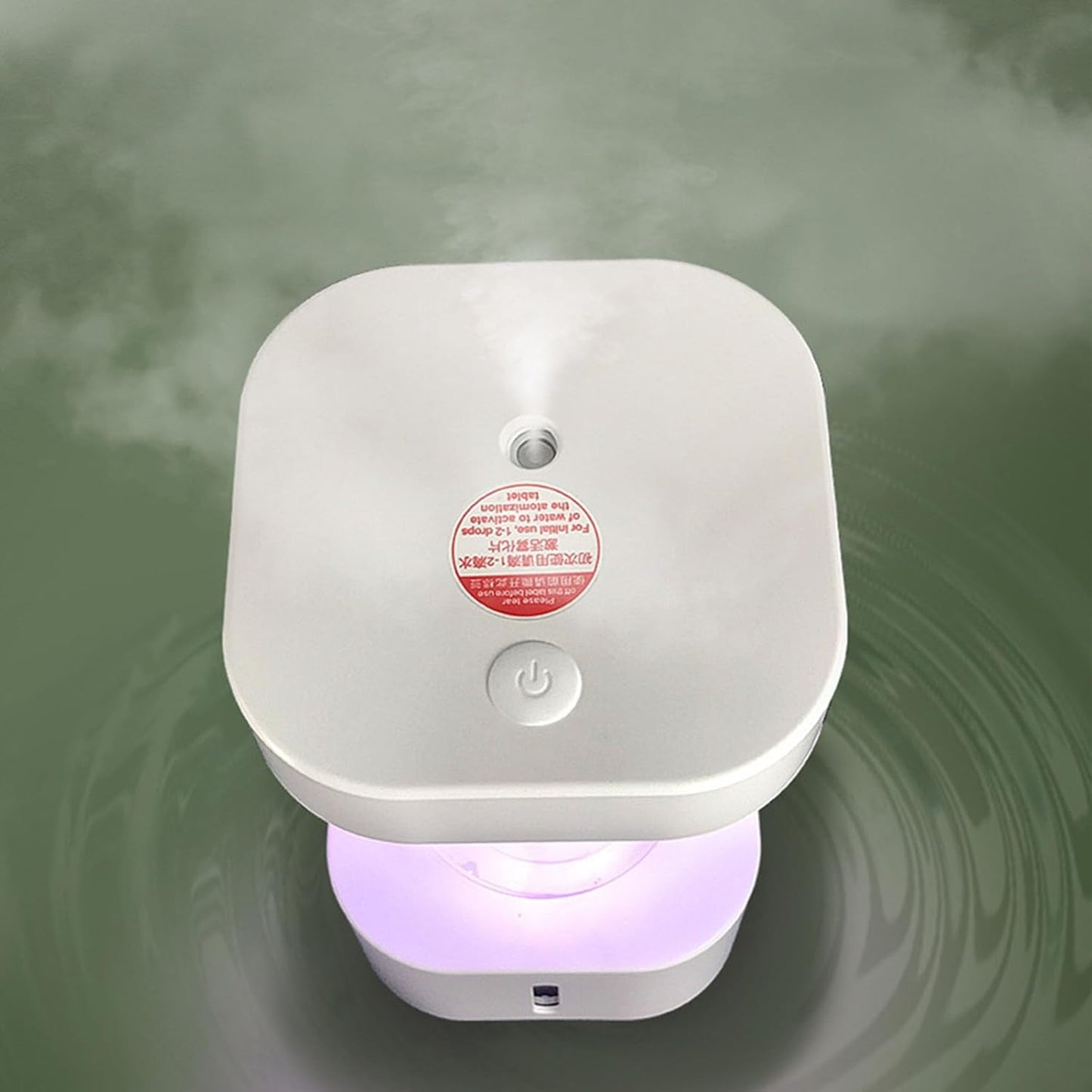 ViaGasaFamido Cool Mist Humidifier Diffuser 7 Colors Nightlight Aromatherapy Essential Oil with Levitating Water Drop for Bedroom Home Office Gift