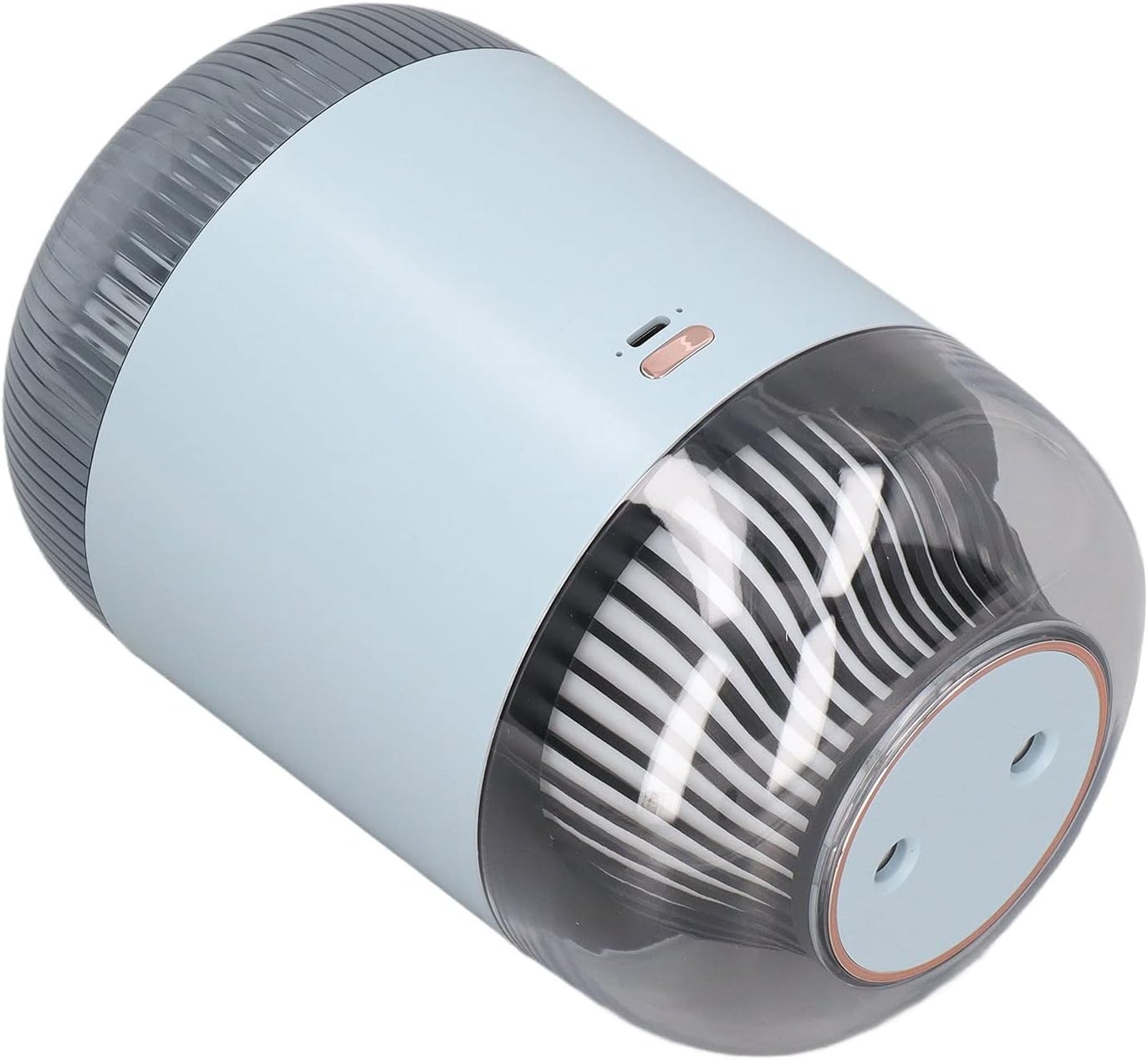 Humidifier 1000ml USB Charging Aromatherapy Diffuser with LED Night Light ABS Double Cool Mist Humidifier for Spa Home Yoga Office (Blue)(Pink)