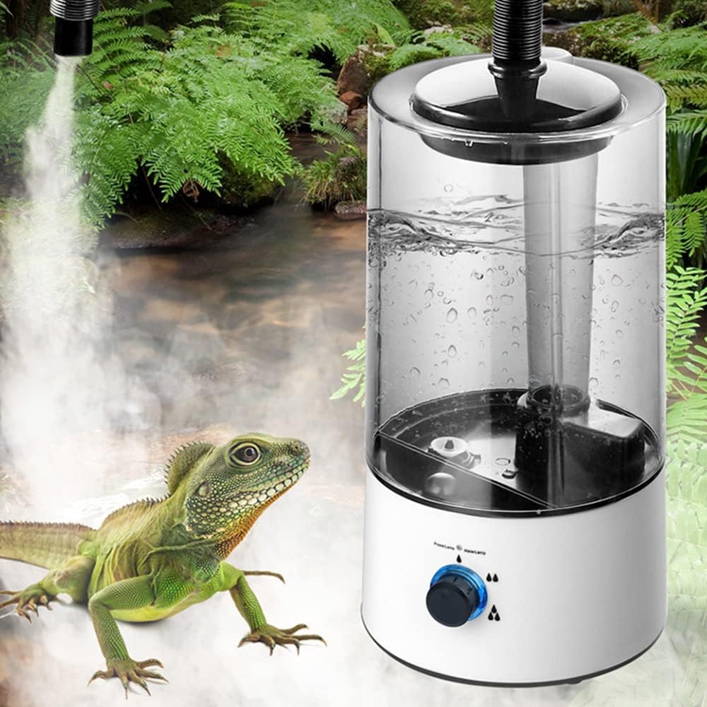 Reptile Humidifiers Mist with Telescopic Hose,4L Large Capacity Humidifier Machine Fogger, 110V Quiet Fog Machine Pet Supplies