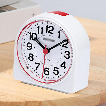 Alarm Clock Beside ﻿ Small Silent Alarm Clock with Night Light, Battery Operated, Desk Clock for Bedroom and Home Decoration Smart Alarm Clock(Blue)