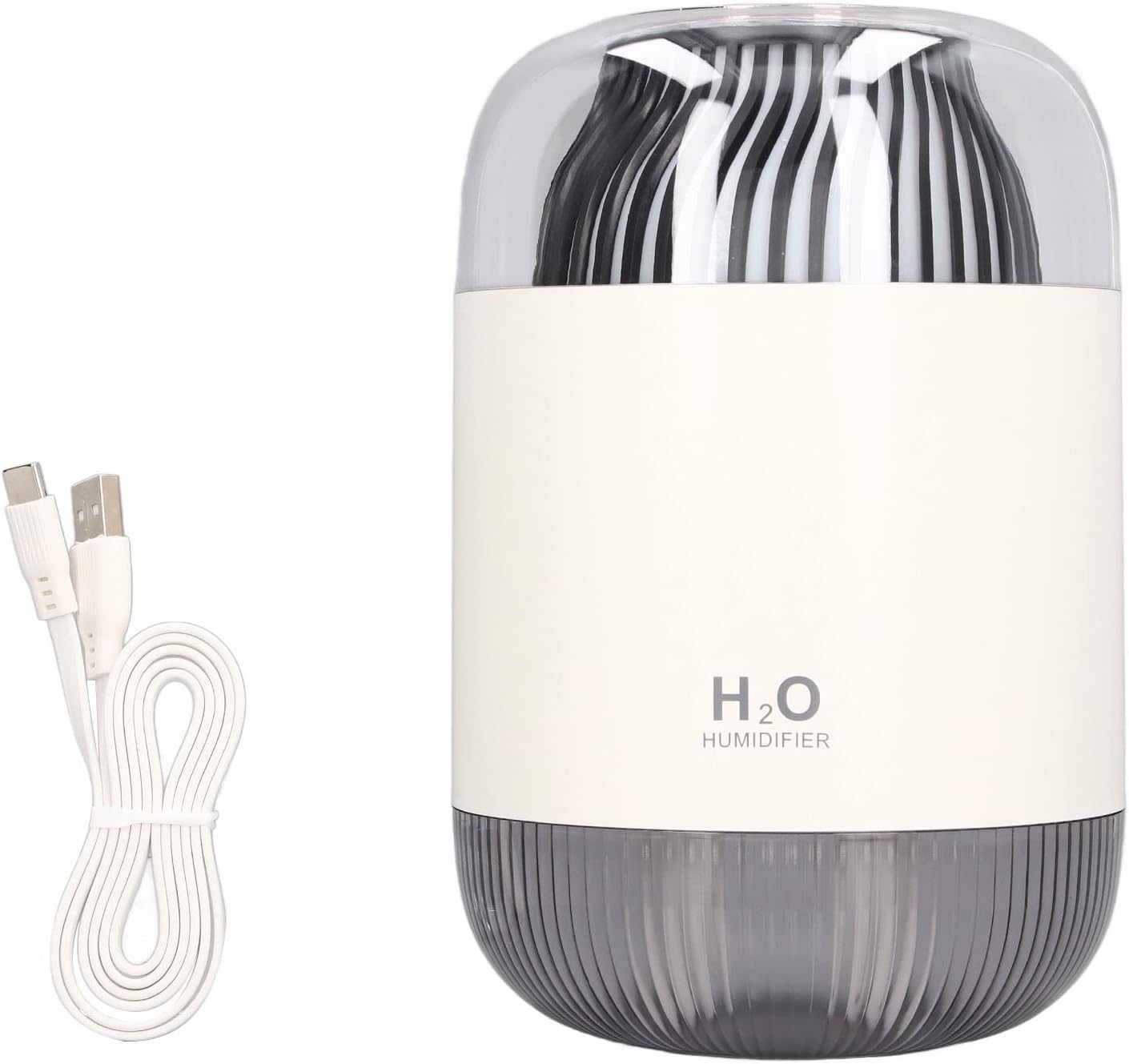 Humidifier 1000ml USB Charging Aromatherapy Diffuser with LED Night Light ABS Double Cool Mist Humidifier for Spa Home Yoga Office (Blue)(Pink)