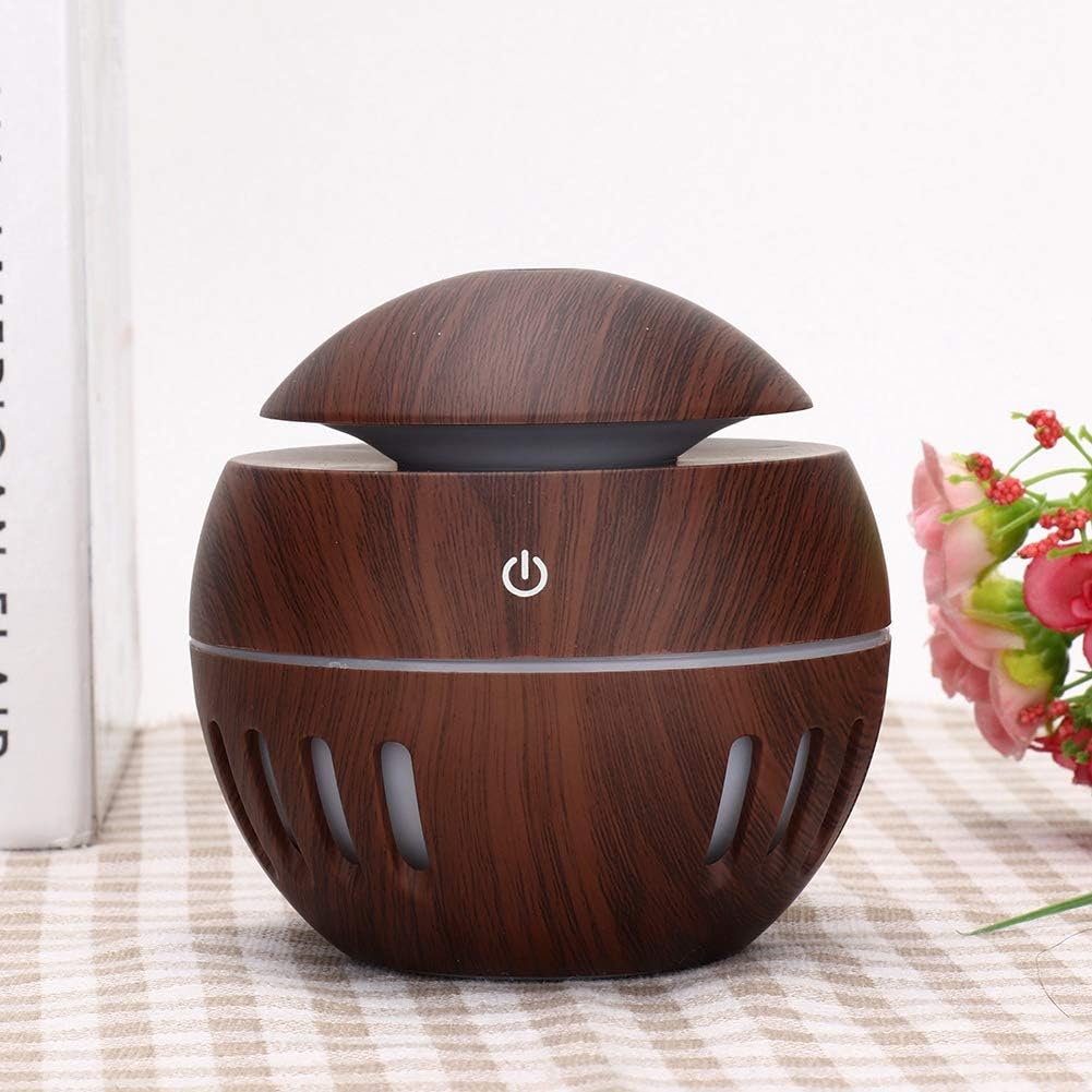 Humidifier, Diffuser Humidifier, 130ml LED for Bedroom Home Humidifier