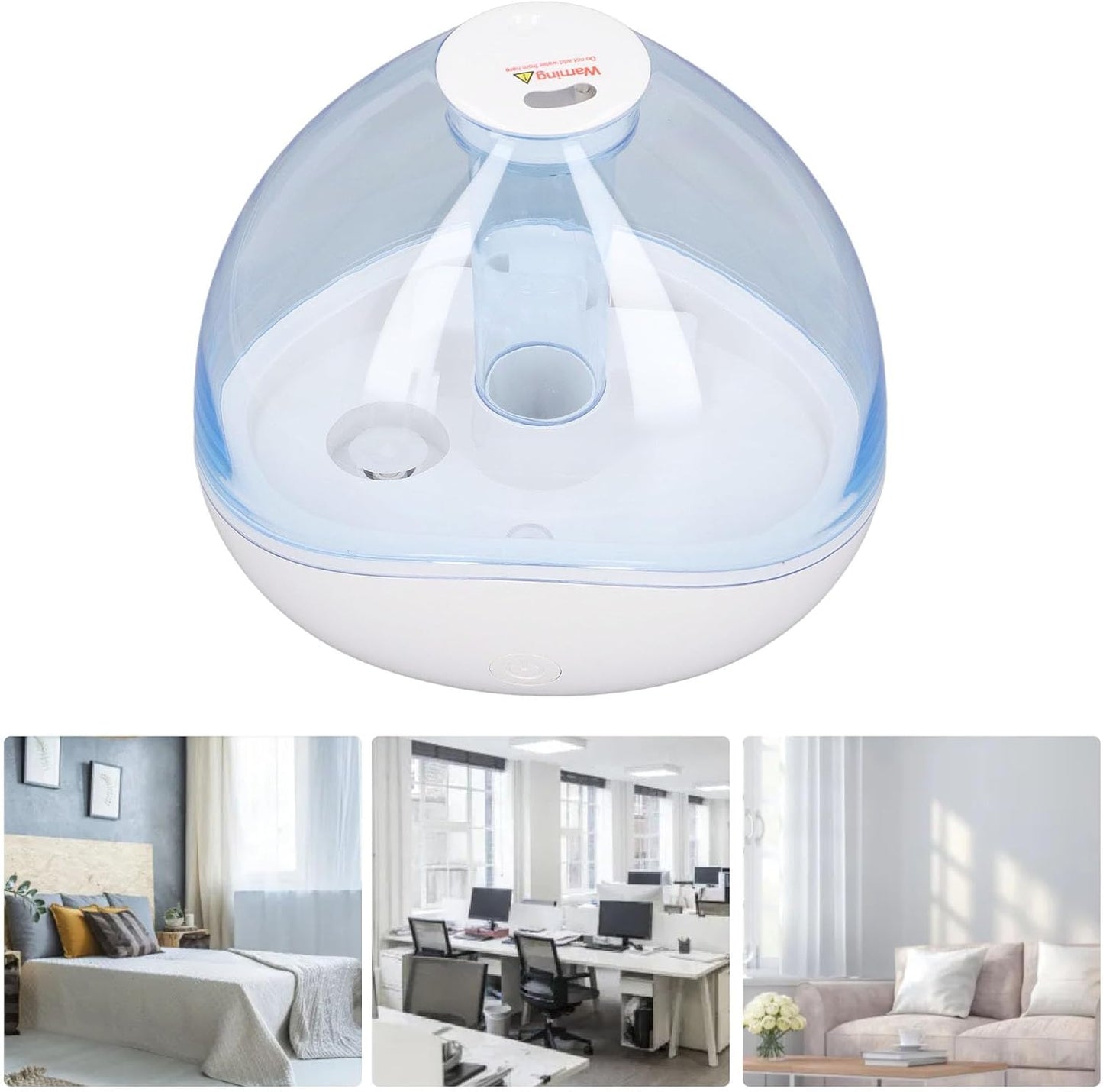 Humidifier Cool Mist Humidifier Air Humidifier Quiet USB Humidifier for Bedroom, Yoga, Office, Plants (Blue)(Blue)