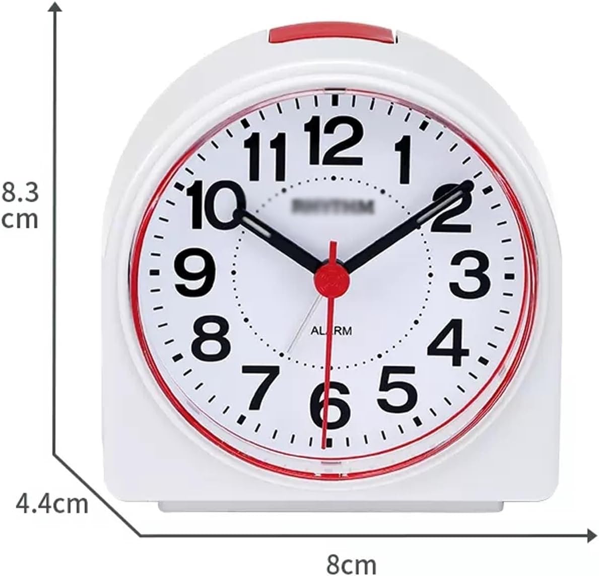 Alarm Clock Beside ﻿ Small Silent Alarm Clock with Night Light, Battery Operated, Desk Clock for Bedroom and Home Decoration Smart Alarm Clock(Blue)