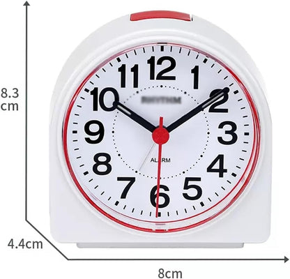 Alarm Clock Beside ﻿ Small Silent Alarm Clock with Night Light, Battery Operated, Desk Clock for Bedroom and Home Decoration Smart Alarm Clock(Blue)