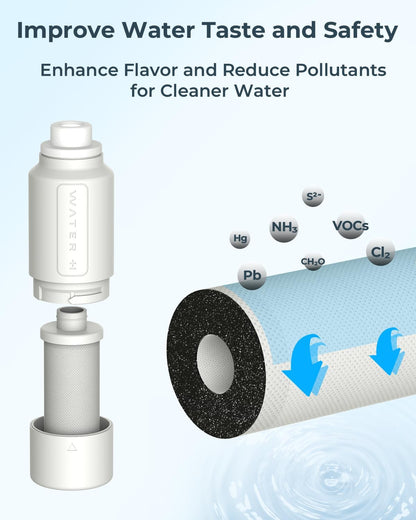 WATERH Vita Smart Water Bottle with Reminder to Drink Water, BPA-Free Vacuum Insulated Water Bottles with Straw, Bluetooth Intake Water Tracking Bottle, Ideal for Gift (18 oz)